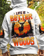 BLISSCORNERS LIFE IS BETTER IN THE WOODS DEER ALL OVER PRINT