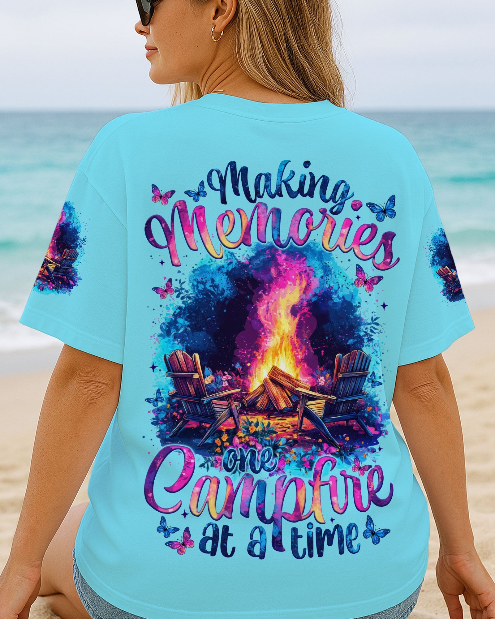 BLISSCORNERS MAKING MEMORIES ONE CAMPFIRE AT A TIME ALL OVER PRINT