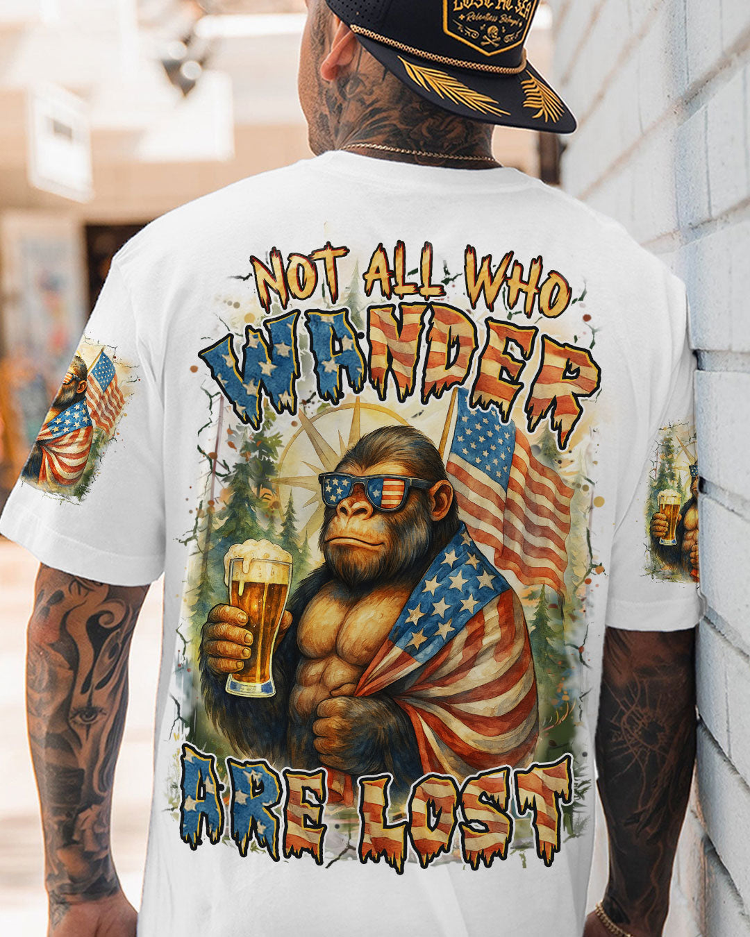BLISSCORNERS NOT ALL WHO WANDER ARE LOST ALL OVER PRINT