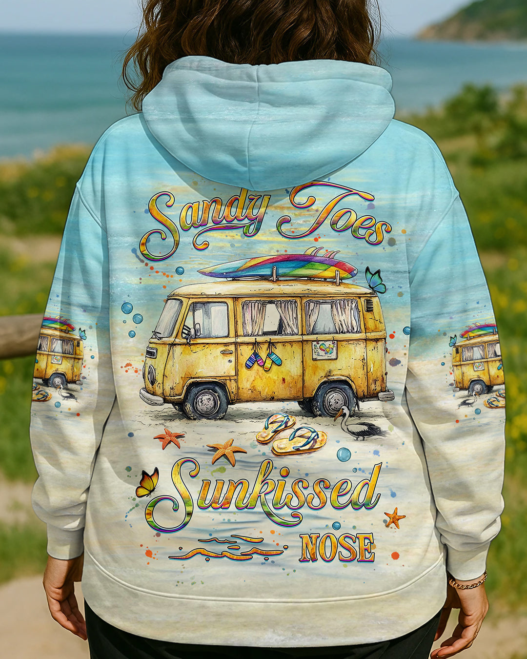 BLISSCORNERS SANDY TOES SUNKISSED NOSE ALL OVER PRINT