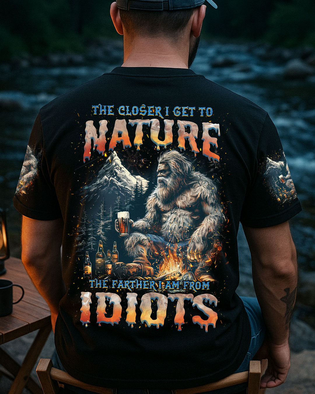BLISSCORNERS THE CLOSER I GET TO NATURE BIGFOOT ALL OVER PRINT