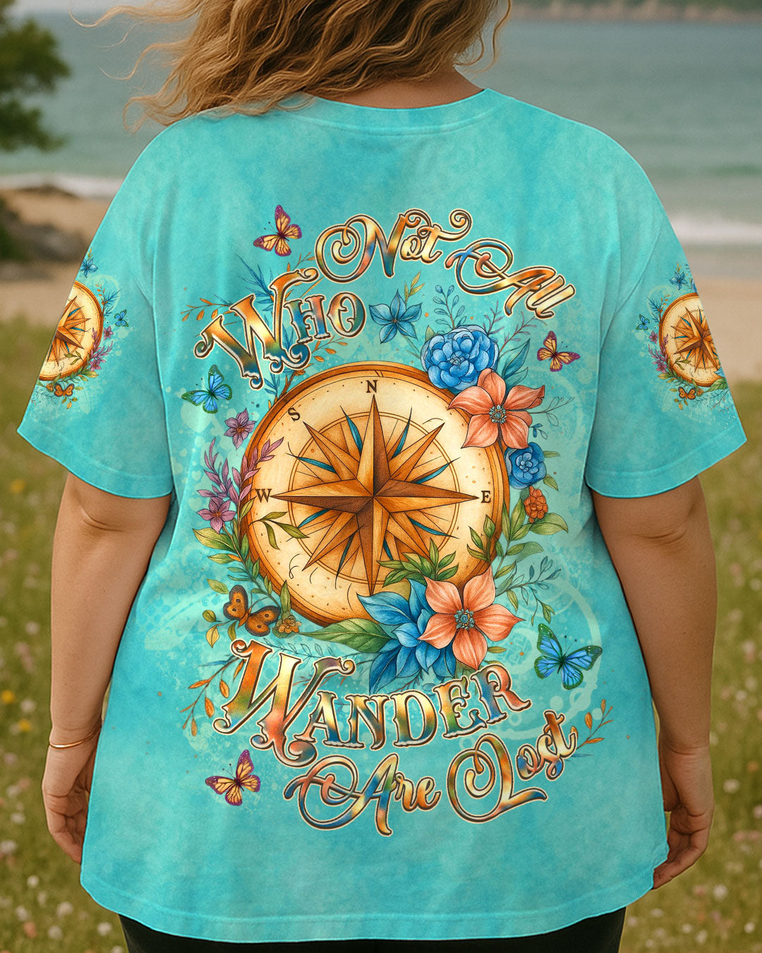 BLISSCORNERS NOT ALL WHO WANDER ARE LOST ALL OVER PRINT