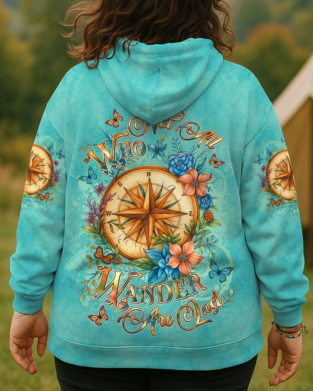 BLISSCORNERS NOT ALL WHO WANDER ARE LOST ALL OVER PRINT