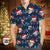 (Photo Inserted) Blisscorners Blue Custom Face Men's Hawaiian Shirt Personalized Photo Christmas Family Xmas Leds Aloha Shirts