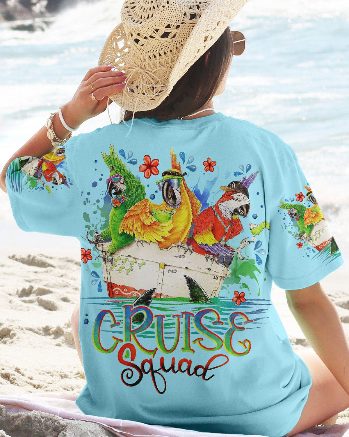 BLISSCORNERS CRUISE SQUAD PARROT ALL OVER PRINT