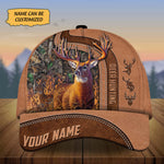 Blisscorners Custom Name Tom Deer Hunting Premium 3D Printed Cap