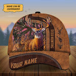 Blisscorners Custom Name Tim Deer Hunting Premium 3D Printed Cap