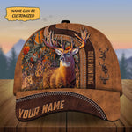 Blisscorners Custom Name Tim Deer Hunting Premium 3D Printed Cap