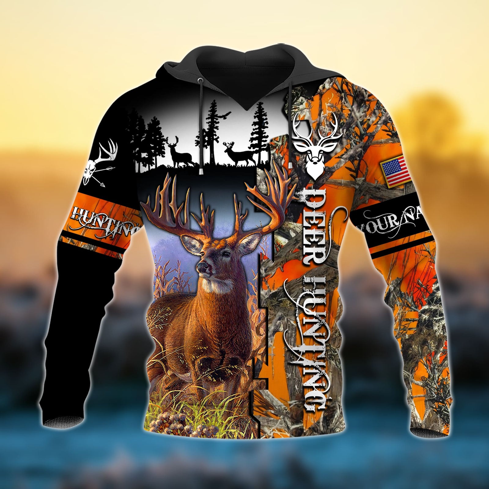 Blisscorners New Deer Hunting 3D Hoodie (3 Colors)