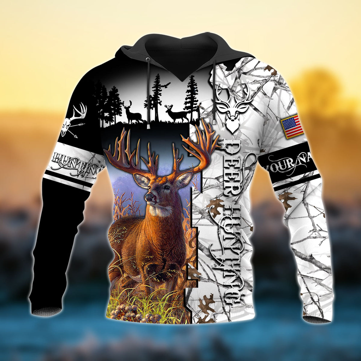 Blisscorners New Deer Hunting 3D Hoodie (3 Colors)