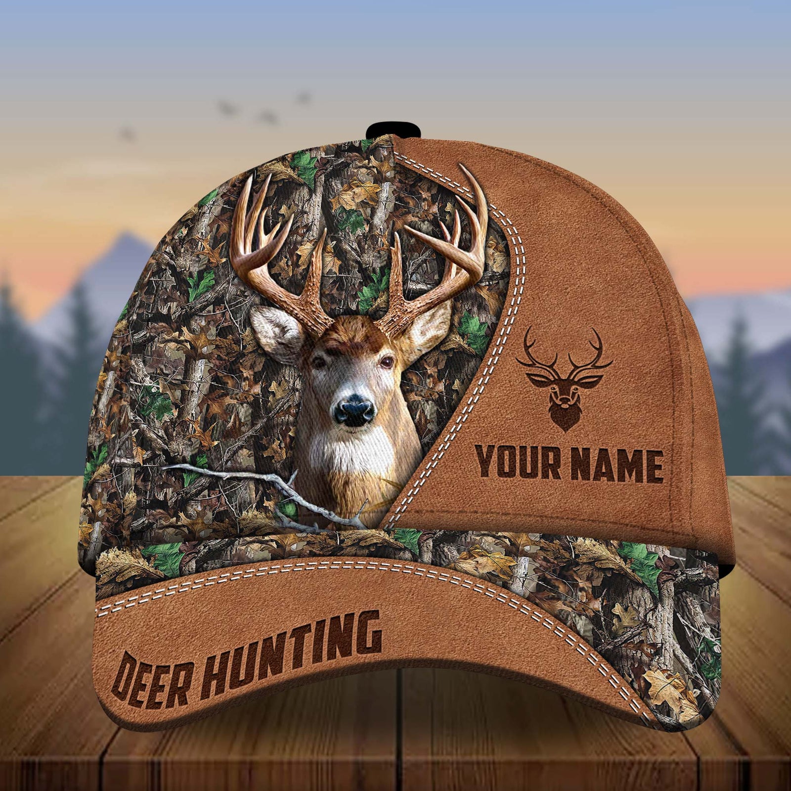 Blisscorners Deer Hunting Personalized Multicolor Hat 3D