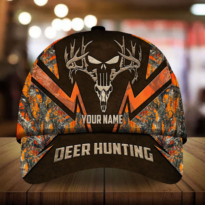 Blisscorners Unique Skull Deer Hunting 3D Multicolor Personalized Cap