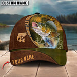 Blisscorners Personalized Walleyes Brown Classic 3D Cap