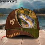 Blisscorners Personalized Trout Fish Brown Classic 3D Cap