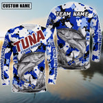 Blisscorners Tuna Fishing Tournament Personalized Name And Team Name Long Sweat Shirt