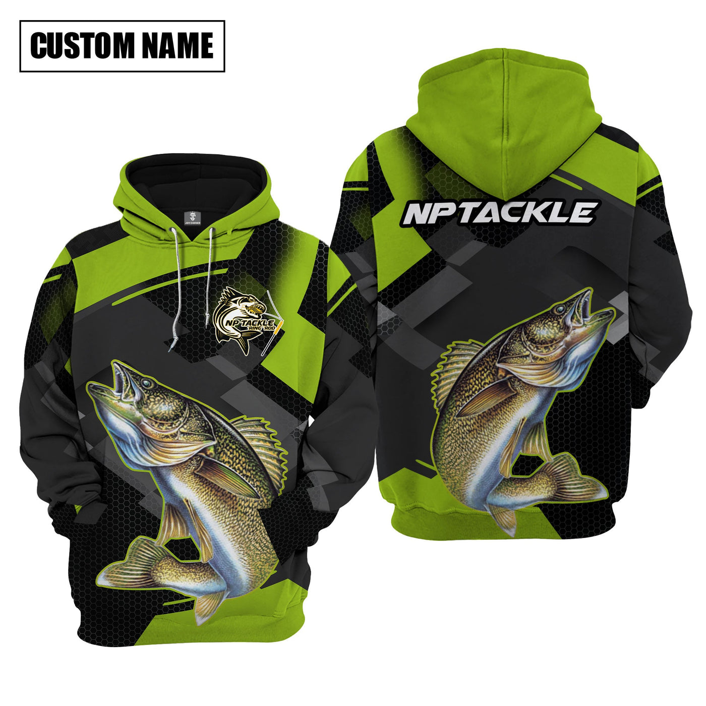 Blisscorners Walleyes Fishing Green Pattern Pro Sport Jersey Personalized Name And Team Name Long Sweat Shirt For Nathan