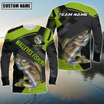 Blisscorners Walleyes Fishing Green Pattern Pro Sport Jersey Personalized Name And Team Name Long Sweat Shirt