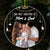 (Photo Inserted) Blisscorners Baby First Christmas As A Family Of Three - Personalized Custom Acrylic Ornament