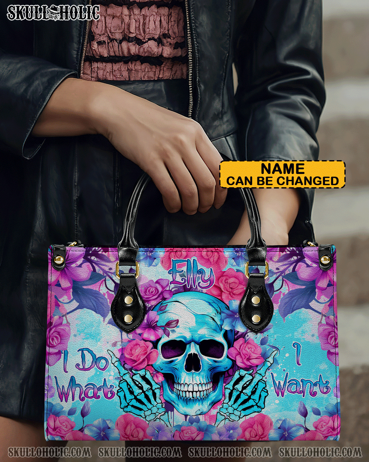 BLISSCORNERS I DO WHAT I WANT LEATHER HANDBAG