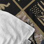 Blisscorners Hunting Life Best BuckinÃ¢â‚¬â„¢ Dad Ever Fleece Blanket - Camouflage Deer & Rifle Design - Gift for Hunters LM1611