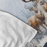 Blisscorners Personalized To My Husband Hunting Deer Fleece Blanket - Custom Name Gift for Husband, Anniversary LM1611