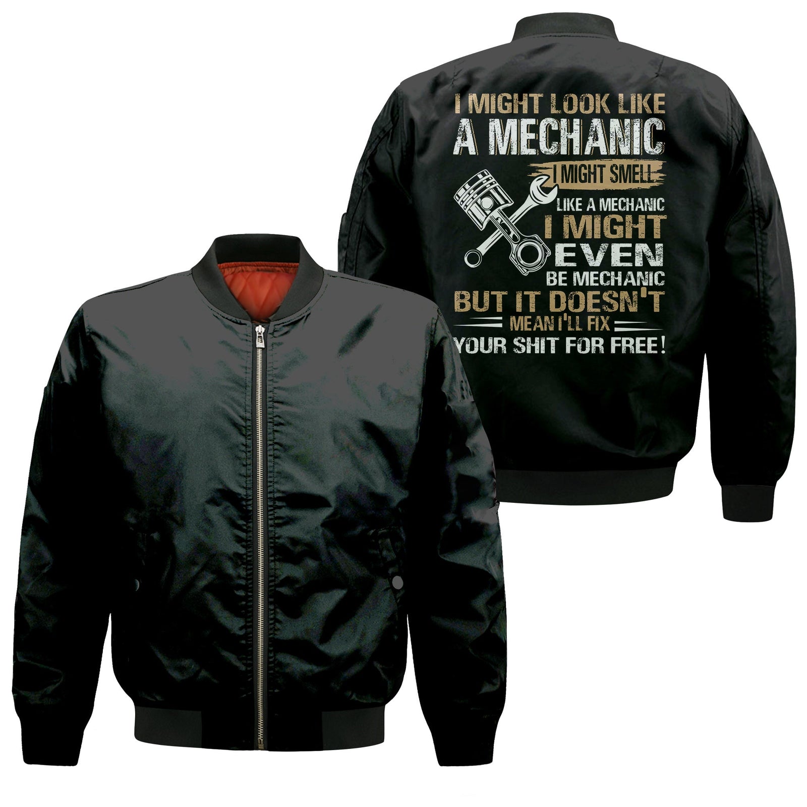 Blisscorners I Might Look Like A Mechanic Shirt Mechanical Repair Parts Tools Printed T-shirt
