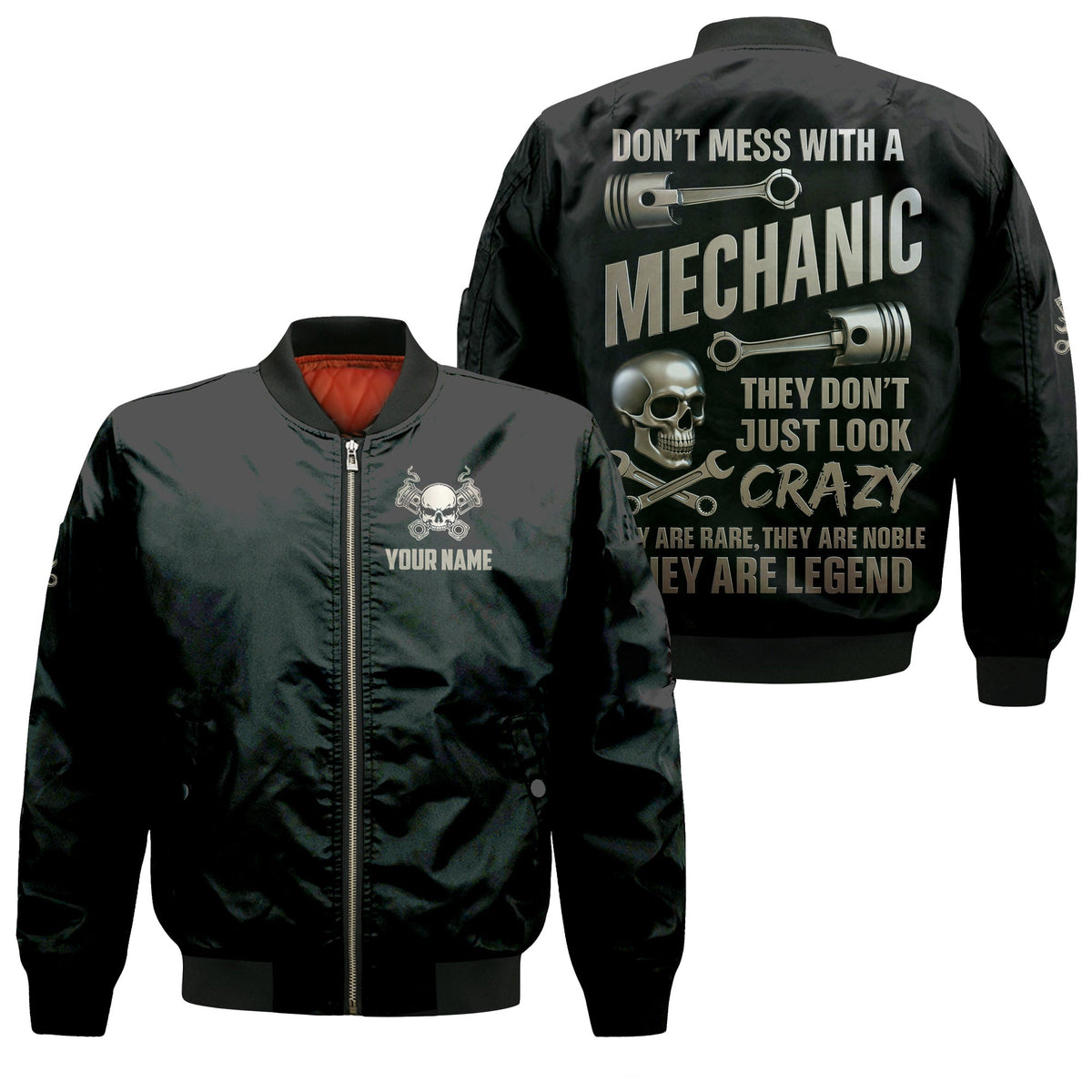 Blisscorners Funny Vintage Mechanic Shirt Don't Mess With A Mechanic Black T Shirt