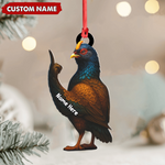 Blisscorners Personalized Funny Bird Ornament - Custom Christmas Gift for Hunters & Bird Lovers LM0411
