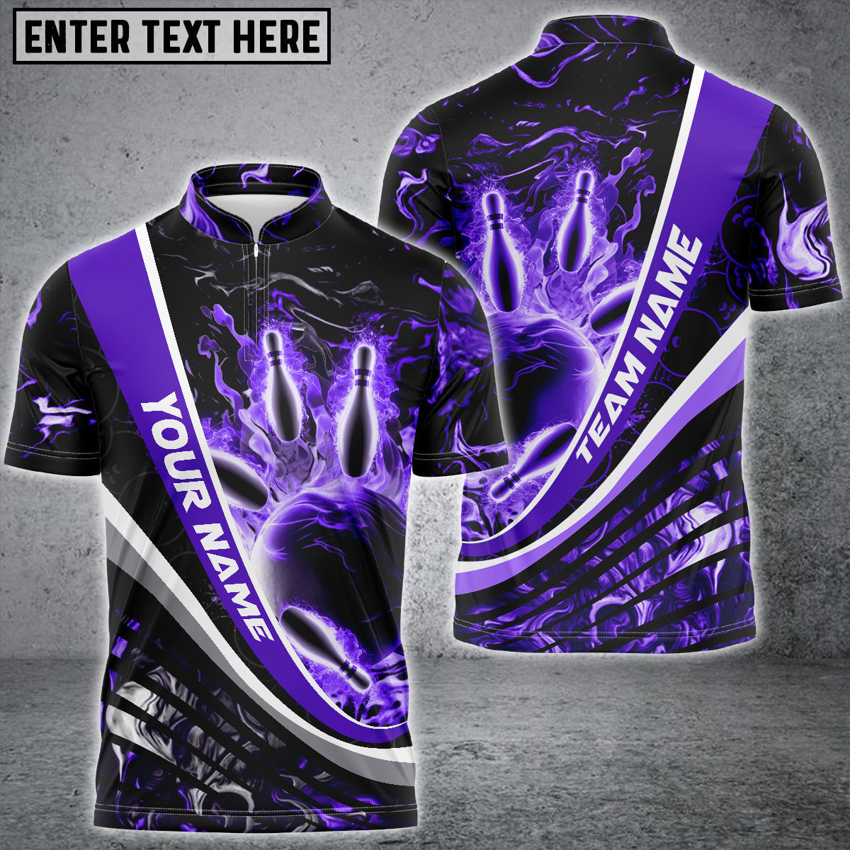 Blisscorners Flaming Magma Bowling And Pins Multicolor Option Customized Name 3D Shirt