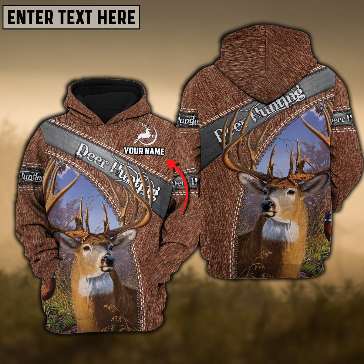 Blisscorners Custom Name Hunting Deer 3 Shirt 3D All Over Printed Clothes