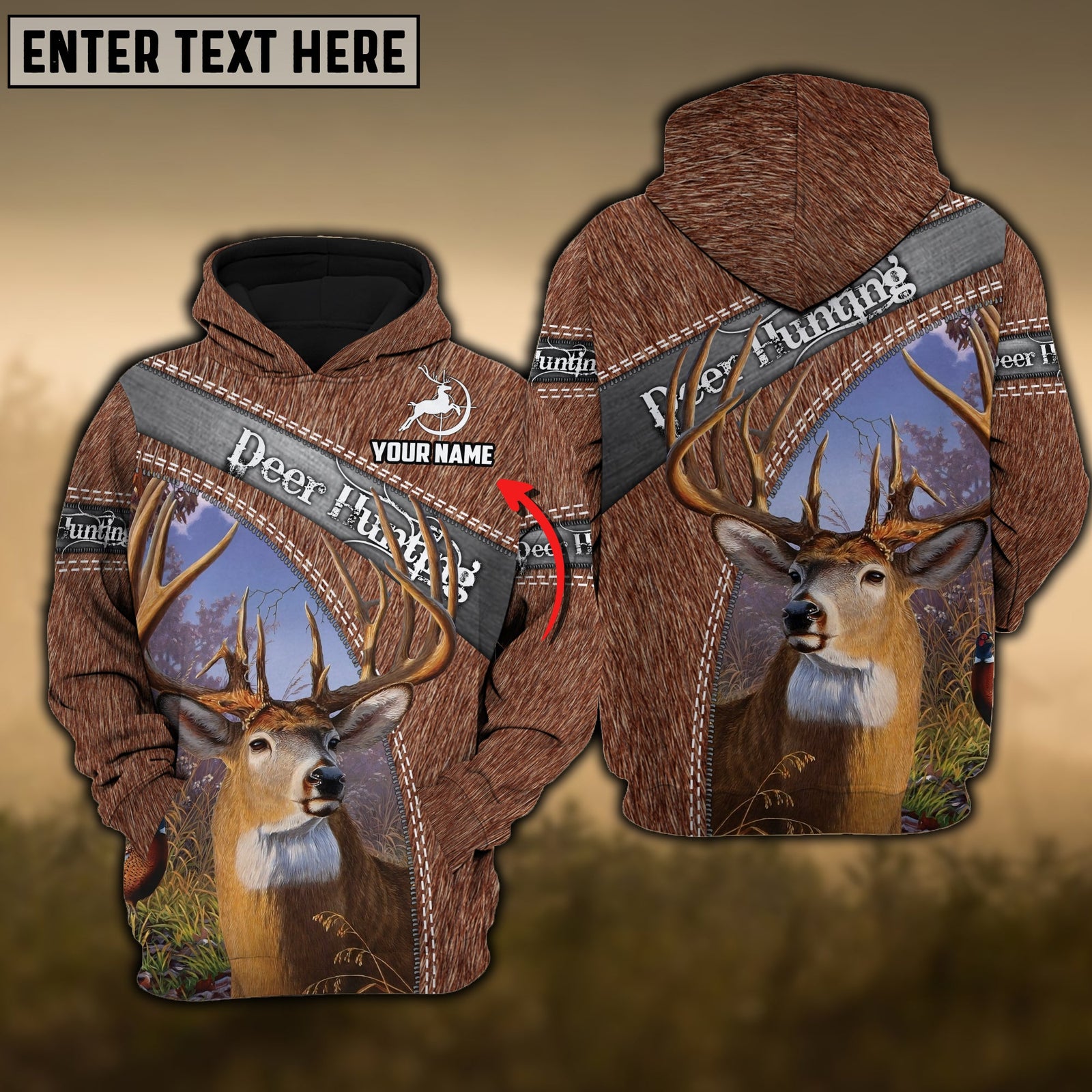 Blisscorners Custom Name Hunting Deer 3 Shirt 3D All Over Printed Clothes