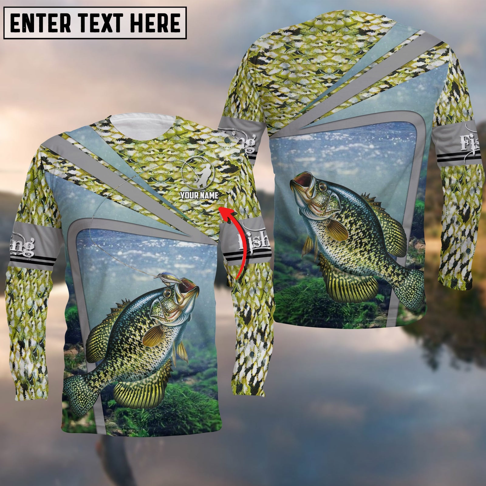 Blisscorners Crappie Fishing Cool Customize Name 3D Shirts