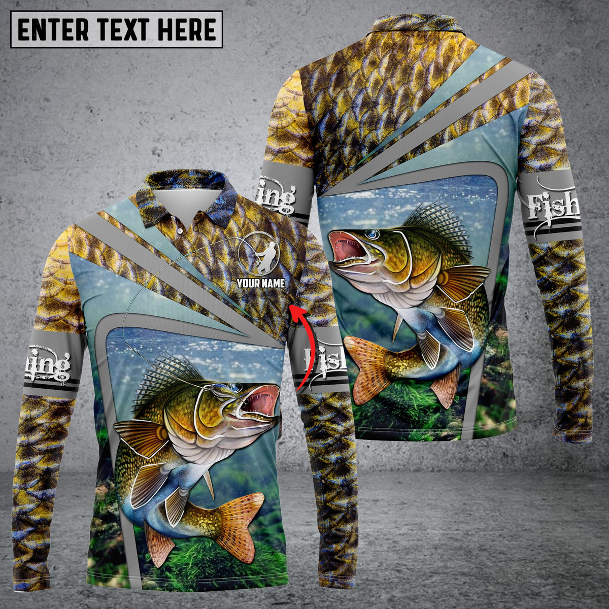 Blisscorners Walleye Fishing Customize Name 3D Shirts