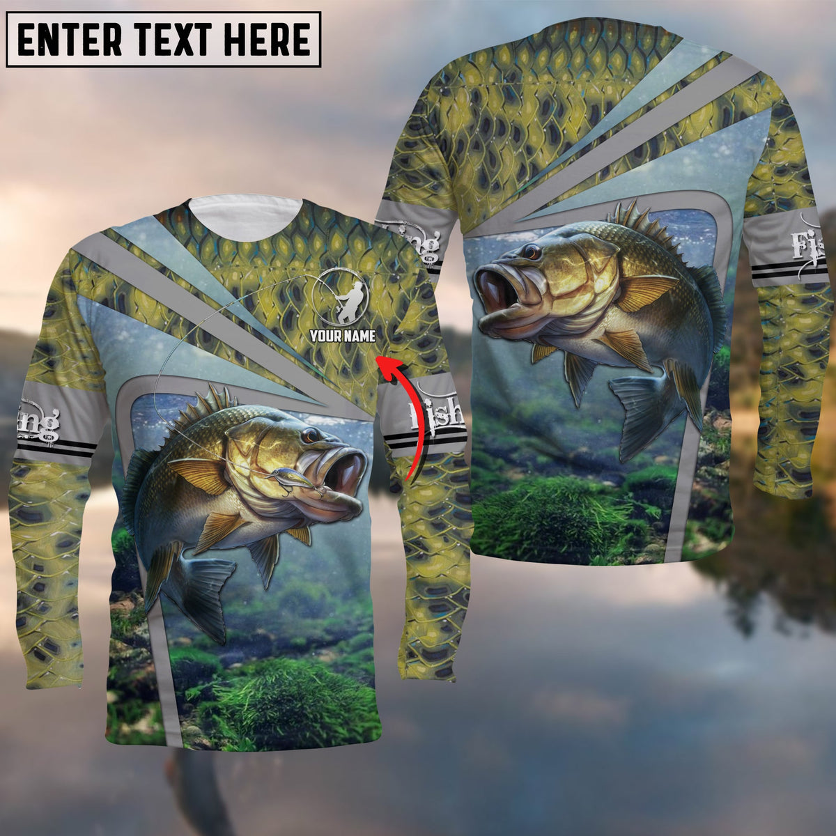 Blisscorners Bass Fishing Cool Customize Name 3D Shirts