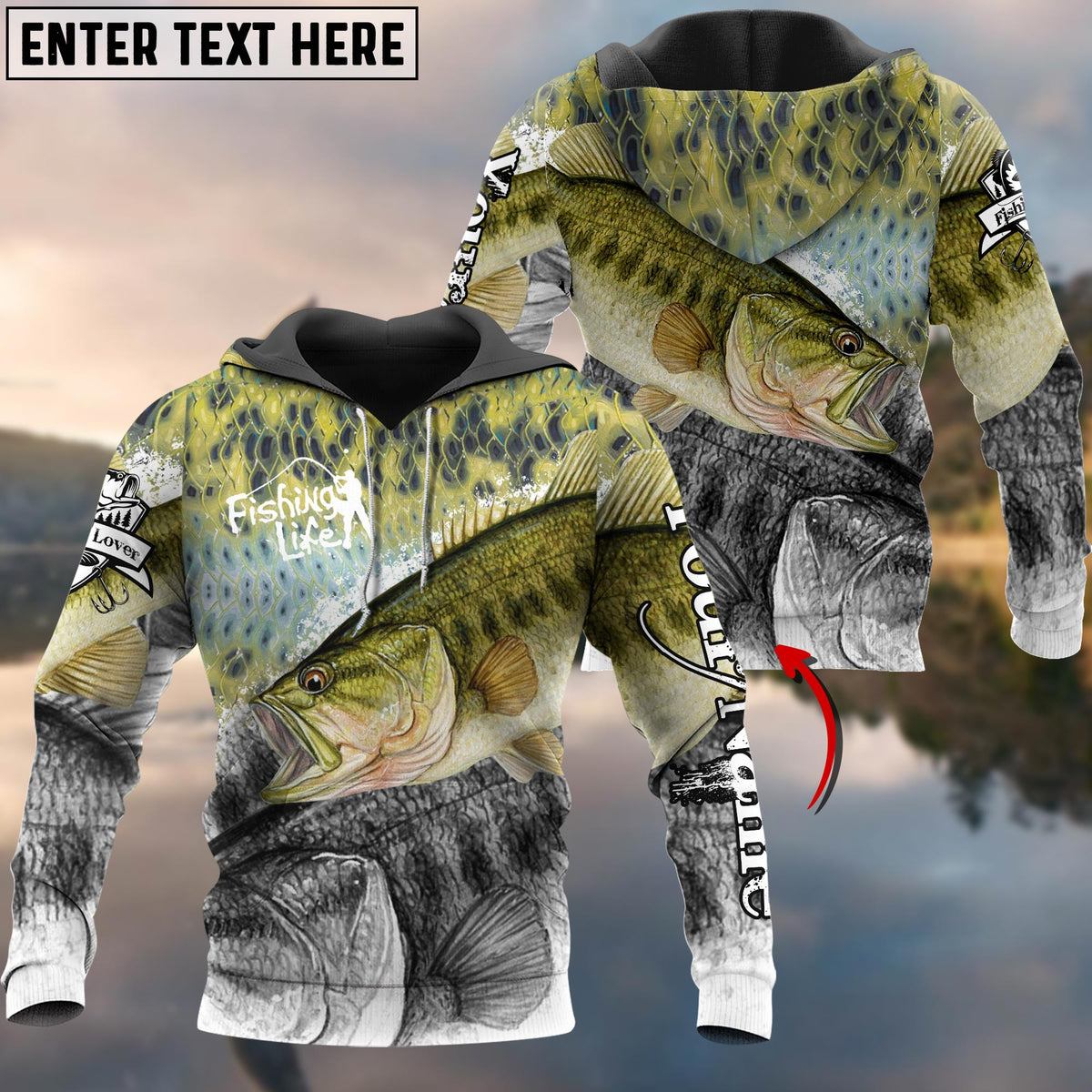 Blisscorners Bass Fishing Skin Cool Customize Name 3D Shirts