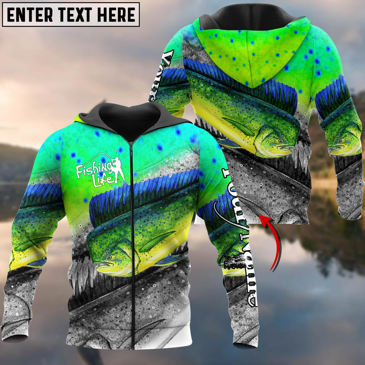 Blisscorners Mahi Mahi Fishing Skin Cool Customize Name 3D Shirts