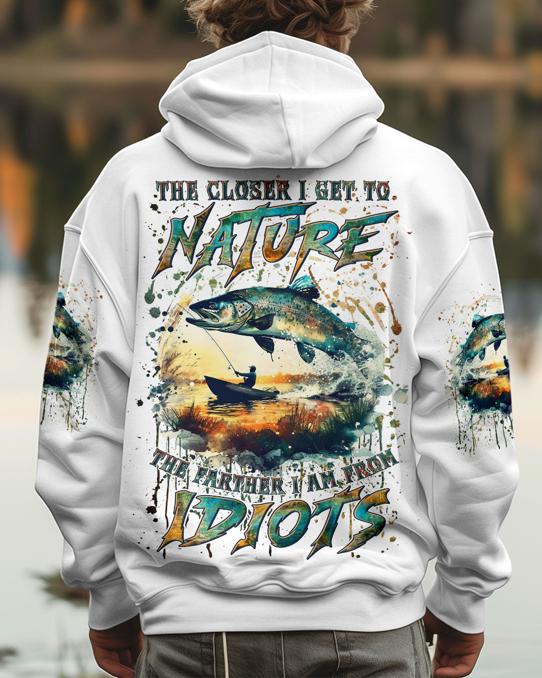 BLISSCORNERS THE CLOSER I GET TO NATURE FISHING ALL OVER PRINT