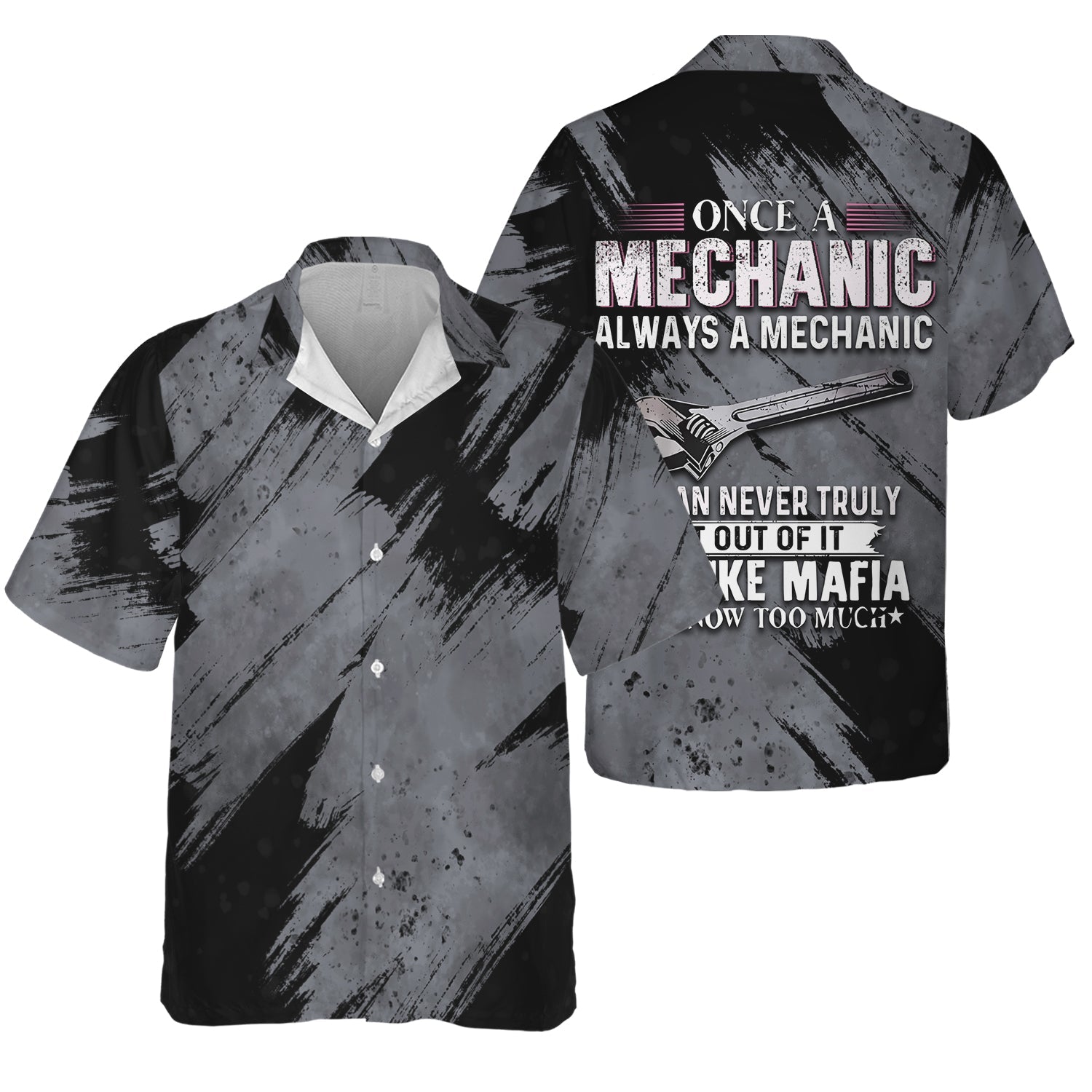 Blisscorners Once A Mechanic Always A Mechanic Shirt Funny Printed Vintage Mechanic Unisex T Shirt