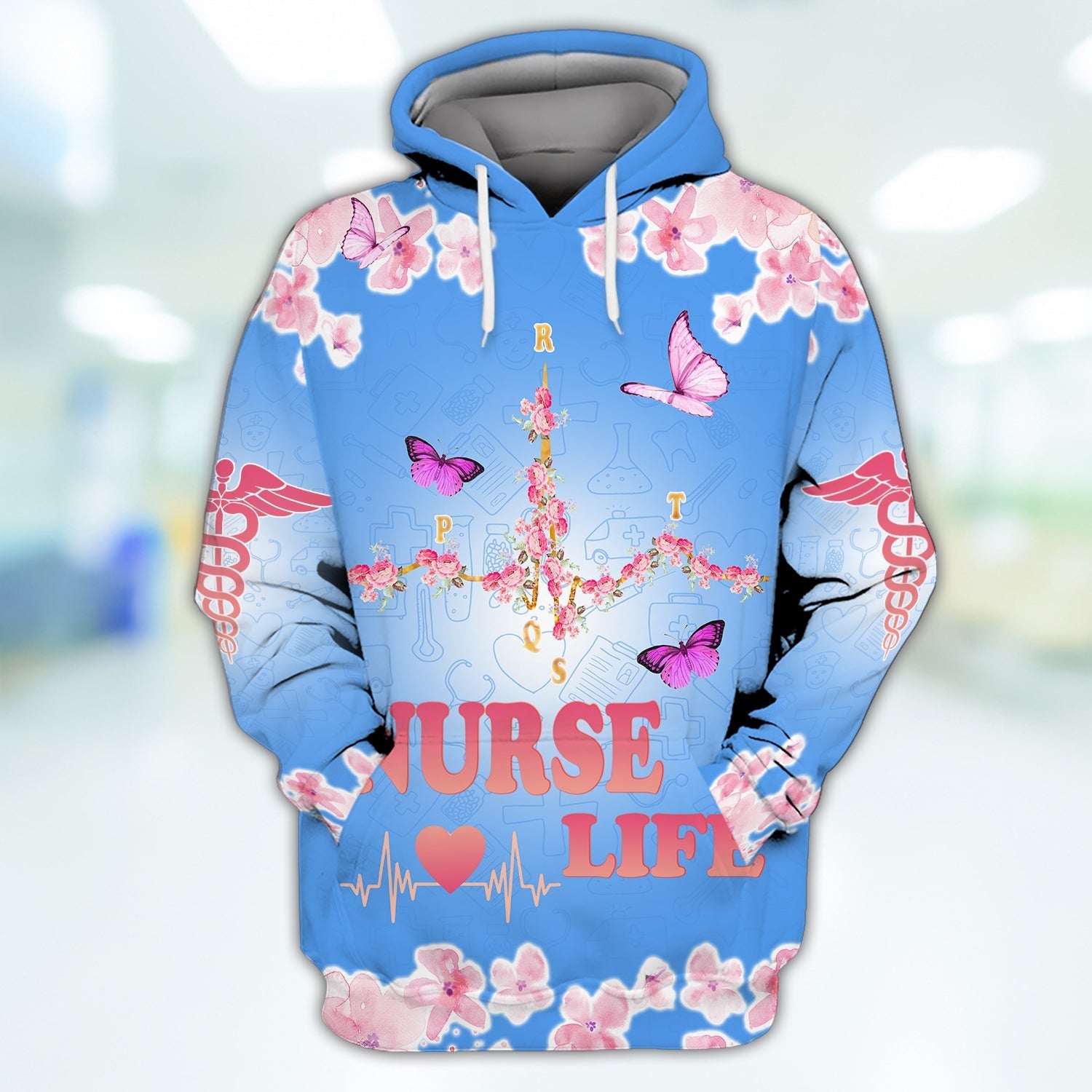 Blisscorners Nursing Is A Work Of Heart Nurse 3D Full Print Shirts Sweatshirt Hoodie, Christmas Gift for Nurse