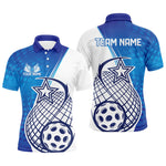 Blisscorners Custom Blue Pickleball Polo Shirts For Men, Pickleball Tournament Team Shirt LM1307