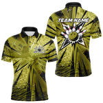 Blisscorners Custom Military Green Camouflage Bowling Team Polo Shirts For Men, Bowling League Shirt LM3006