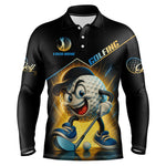 Blisscorners Funny Golf Ball Mens golf polo shirts custom name black golf shirt, best team golf shirts LM2007