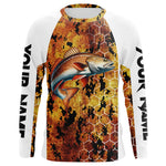 Blisscorners Redfish Fishing Scales Camo custom performance long sleeve Redfish fishing shirts LM0607