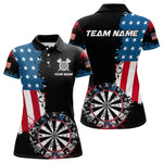 Blisscorners Personalized Grunge Dartboard American Flag Darts Shirts For Men, Patriotic Us Flag Dart Jerseys LM0803