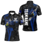 Maxxcorners Personalized Las Vegas Flag Smoke Billiard Shirt For Men Custom 8 Ball Pool Team Jerseys MT0307