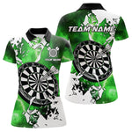 Blisscorners Lightning Grunge Dartboard Custom 3D Printed Darts Shirts For Men, Darts Team Jerseys |Green LM103