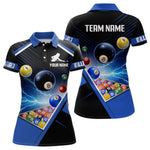 Blisscorners Customized Blue Thunder Lightning Strike Billiard Shirt For Men&Women, Billiard Team Shirt Pool Jerseys