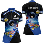 Blisscorners Customized Blue Thunder Lightning Strike Billiard Shirt For Men&Women, Billiard Team Shirt Pool Jerseys