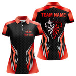 Blisscorners Black And Red Crown Darts Shirt For Men Custom Darts Jerseys Team Polo & Quarter Zip UniformLM0607
