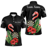Blisscorners Personalized Tropical Flamingo Darts Shirt For Men, Funny Darts Jerseys Custom Darts Gifts LM0607